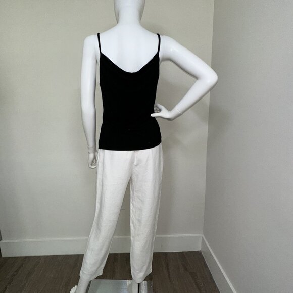 KRISA: NWT, Double Drape Cami, Size - S, M, Color - Black, MSRP - $99 - Picture 3 of 6